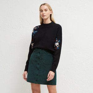 TILDA EMBROIDERY KNITS MOCK NECK JUMPER